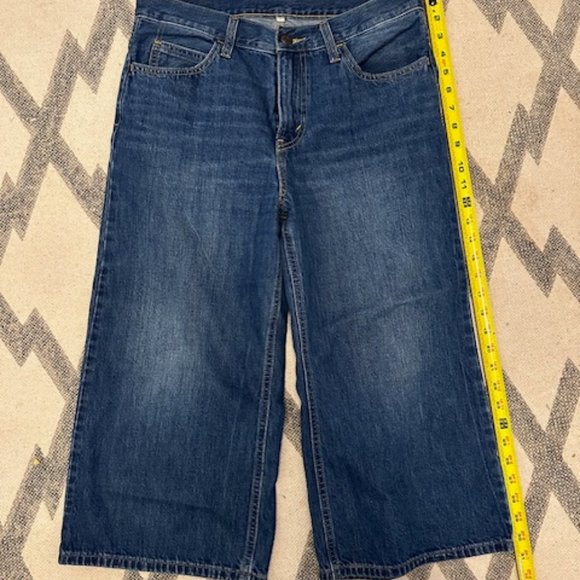 Levi's "Cullotte" wide leg cropped stovepipe baggy relaxed jeans high rise - Picture 1 of 6